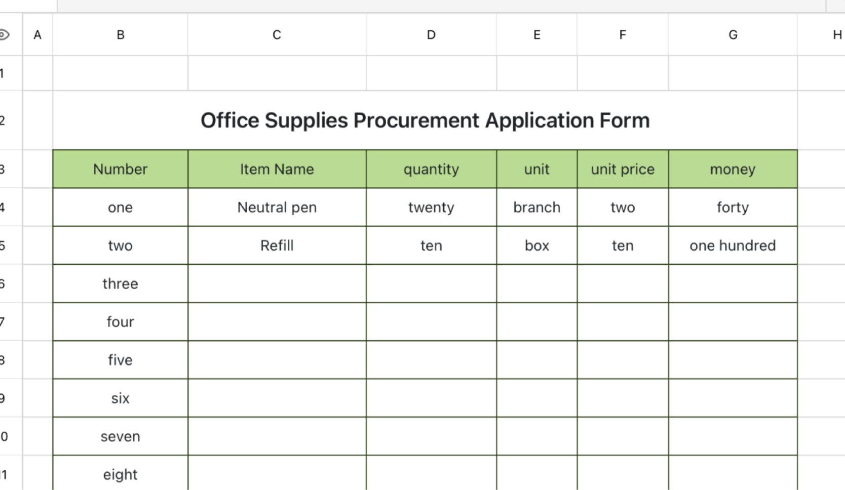 Office supplies purchase requisition 2
